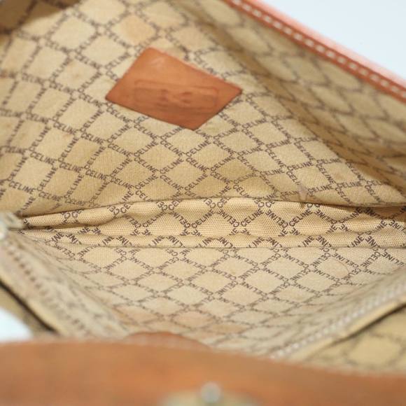 CELINE Macadam Canvas Clutch Bag PVC Leather 2Set Brown Auth ar10789 - Picture 12 of 14